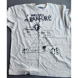 Abercrombie & Fitch T- Shirt I Survived The Rapture May 21, 2011